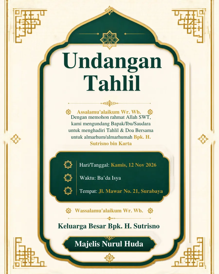 18 Template Canva Undangan Islami – preview 1