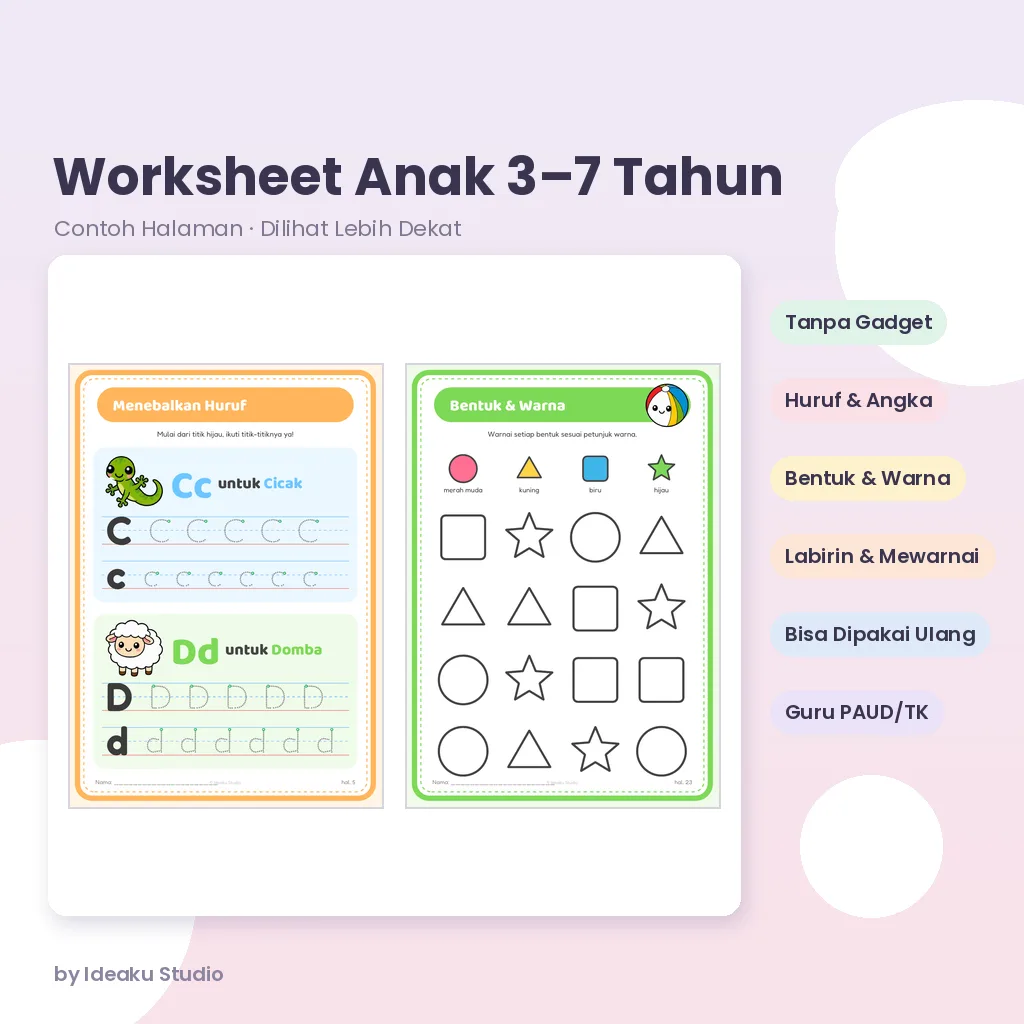 Worksheet Anak 3–7 Tahun – preview 3
