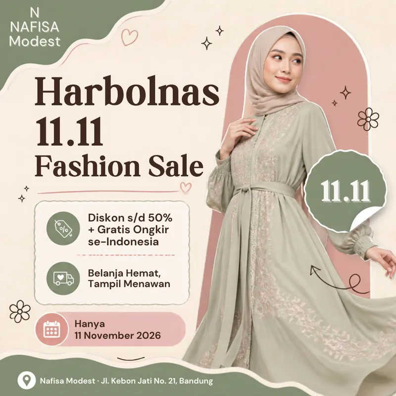 18 Template Canva UMKM Fashion Muslim β preview 9