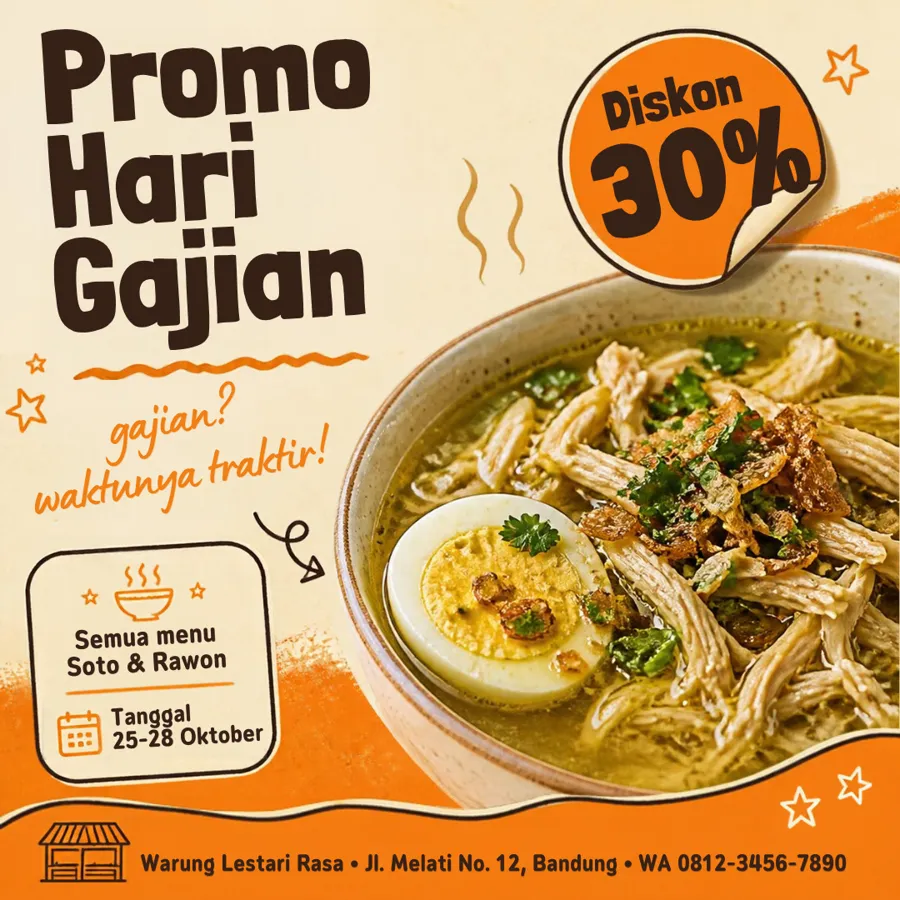 18 Template Canva UMKM Kuliner & Warung β preview 5