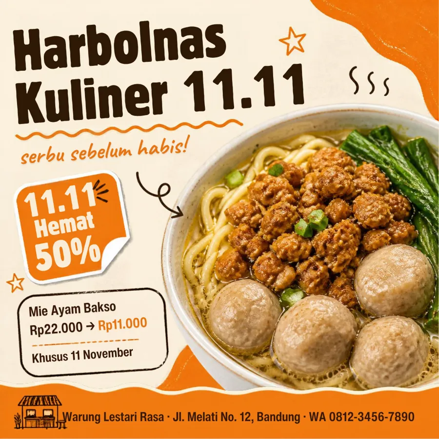 18 Template Canva UMKM Kuliner & Warung β preview 6