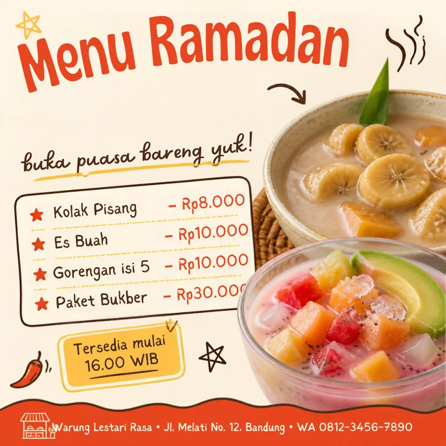 18 Template Canva UMKM Kuliner & Warung β preview 9
